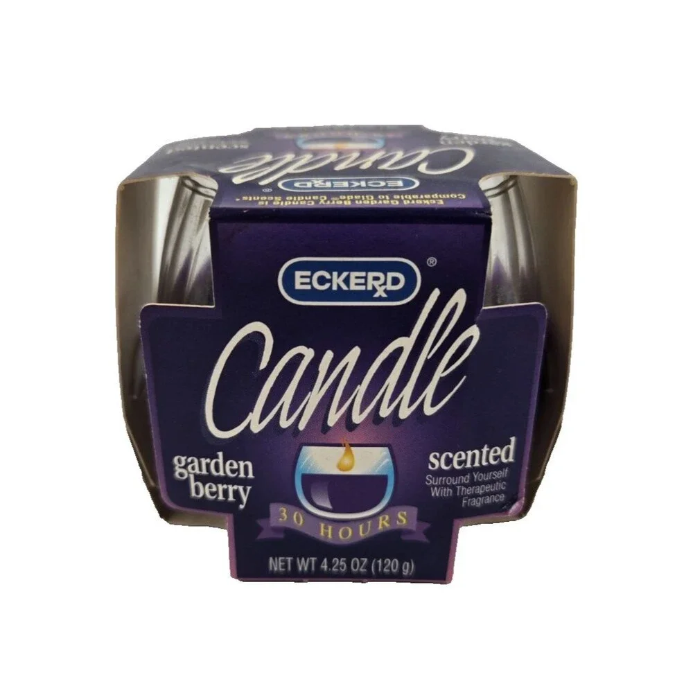 ECKERD DRUGS CANDLE DISCONTINUED GARDEN BERRY - NEW OLD STOCK - SMELLS GREAT